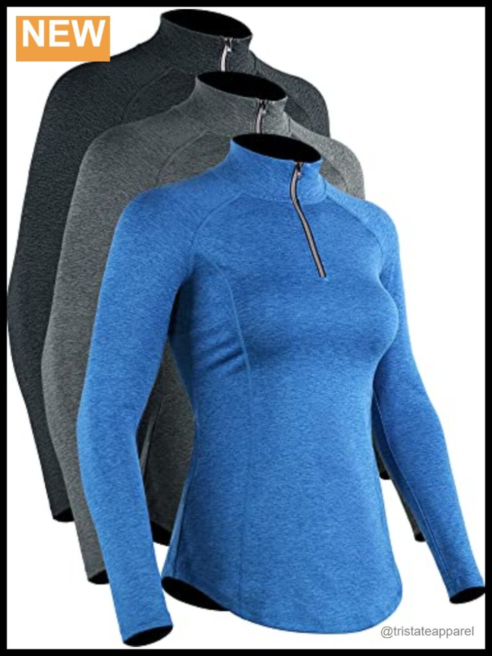 Sun Protection Half Zip Long Sleeve Workout Running Yoga Top Stretch
